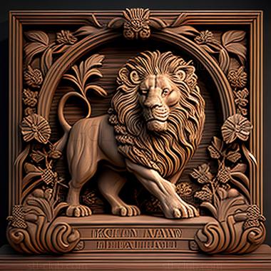 3D модель St Gripsholm Lion известное животное (STL)